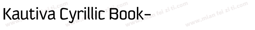 Kautiva Cyrillic Book字体转换